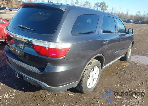 2013 Dodge Durango Sxt from USA, damaged, VIN 1C4RDJAG3DC527662